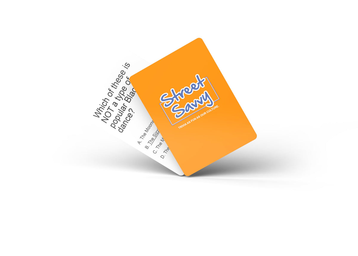 Kinfolk Street Savvy Vibrant Hood Trivia Game Featuring 100 Engaging Cards, Celebrate Black Culture, Spark Lively Debates, and Turn Ordinary Gatherings into Epic Adventures