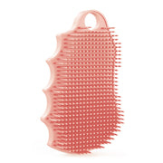 iTokGok Silicone Body Scrubber Silver-Infused Dual-Sided 3-in-1 Pink