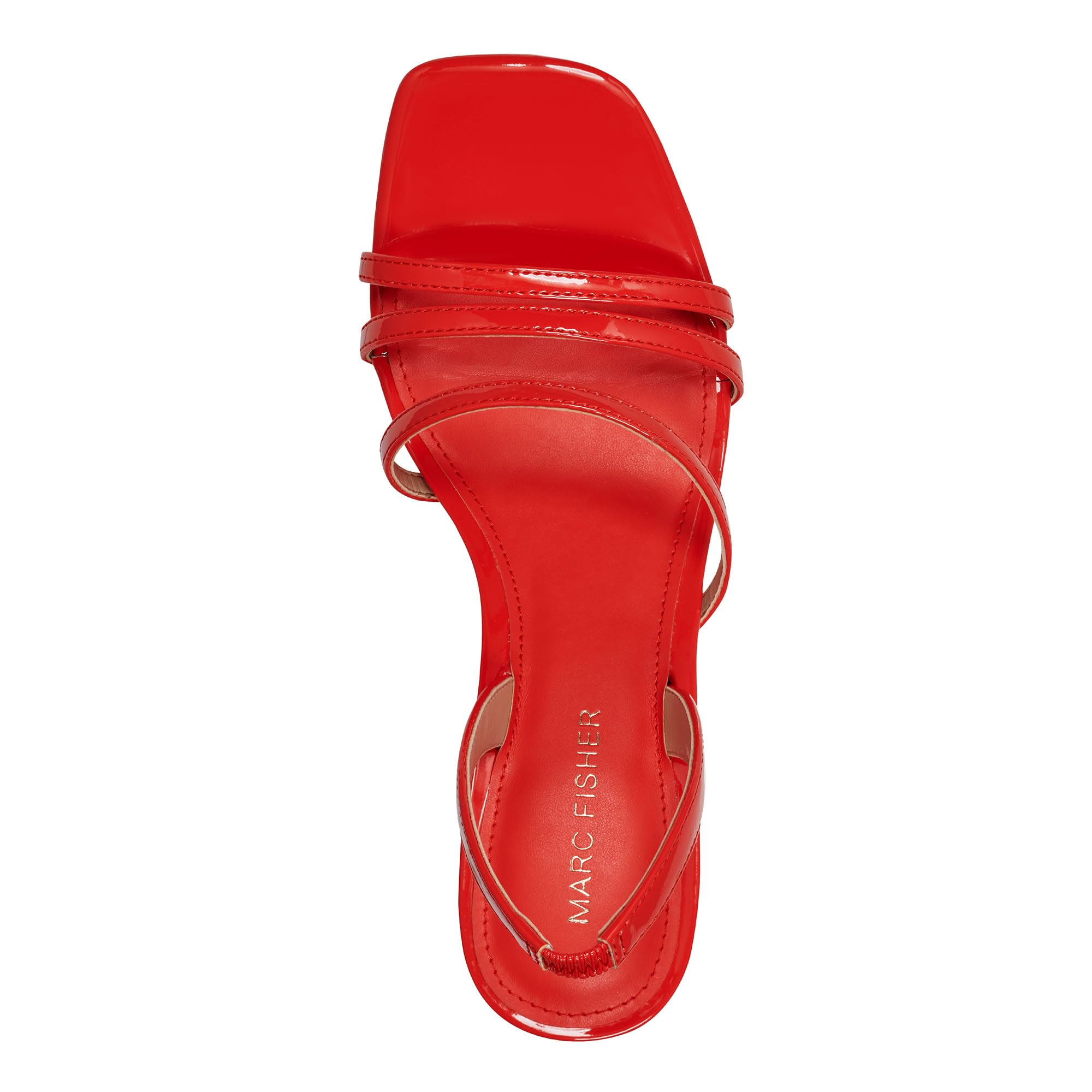 Marc Fisher Nalina Heeled Sandal Red Patent 610 Size 10