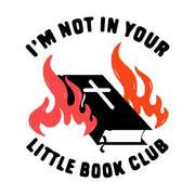 ALL I NEED IS ICED COFFEE I'm Not in Your Little Book Club Sticker 3pcs 3in
