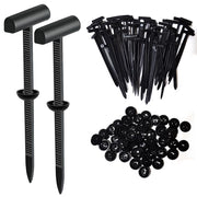 50 Pack Upgraded Cable Tie Buckle Clips Heavy-Duty Nylon Zip Ties Car Repair