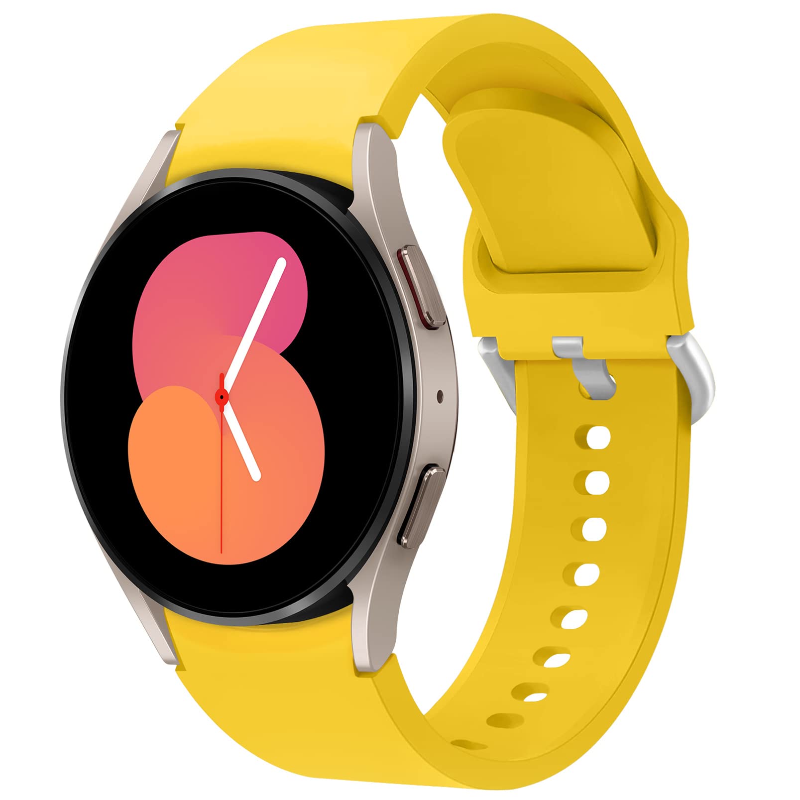 Apbands 20mm Silicone Sport Band for Samsung Galaxy Watch 40-46mm Yellow