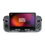 CRKD Nitro Deck+ Pro Controller Nintendo Switch OLED Clear White Edition