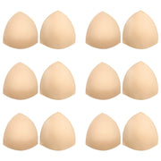Awpeye Bra Pads Inserts 6 Pairs Triangle Removable Enhancers Beige