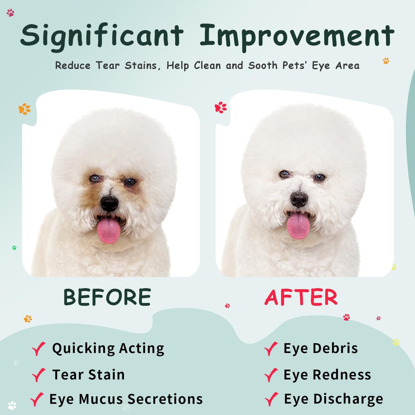 Furrtripsy Pet Eye Wipes Tear Stain Remover Chamomile Aloe Vera 100 Count