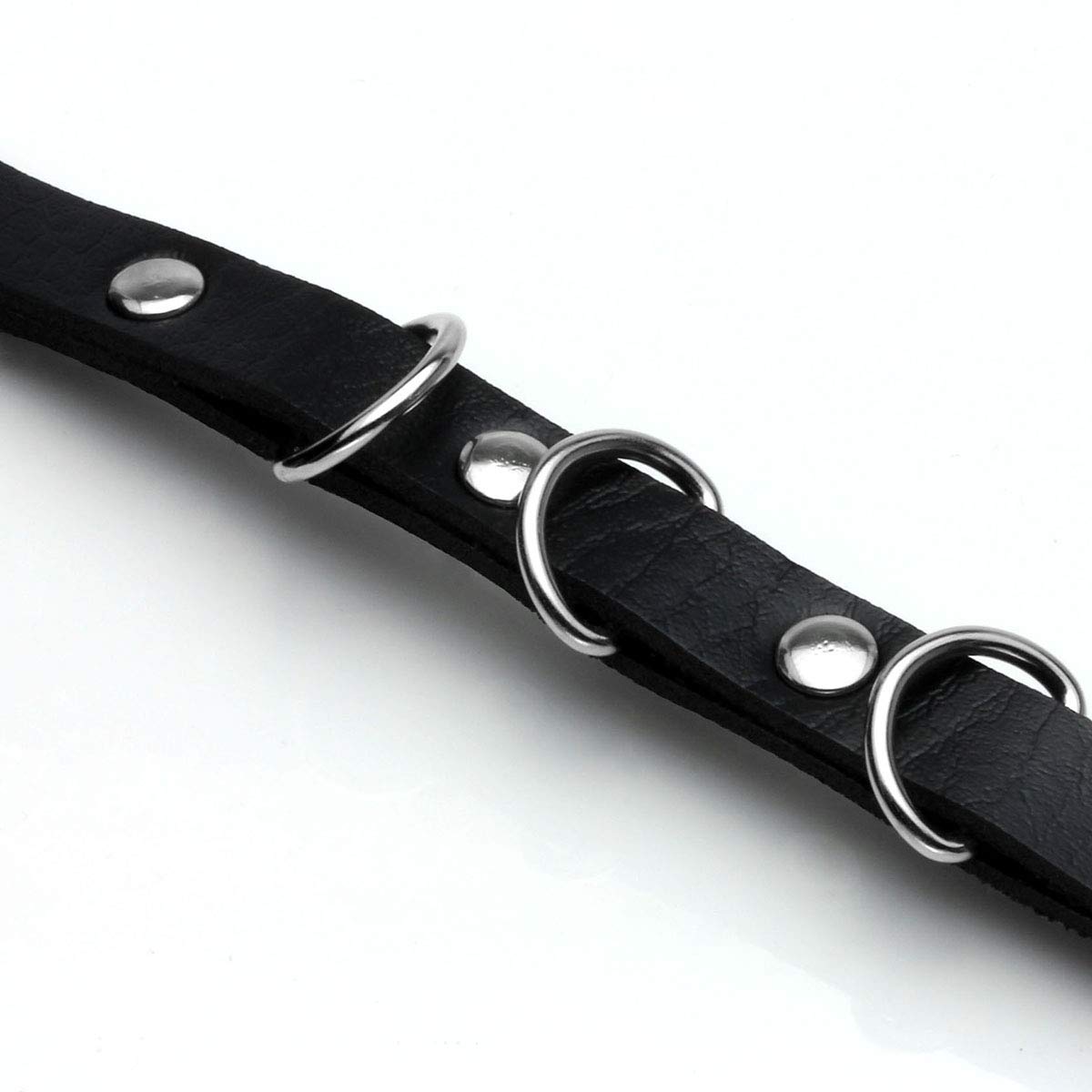 Eigso Waist Slender Belt O-rings Gothic Jeans Steampunk Style PU Leather