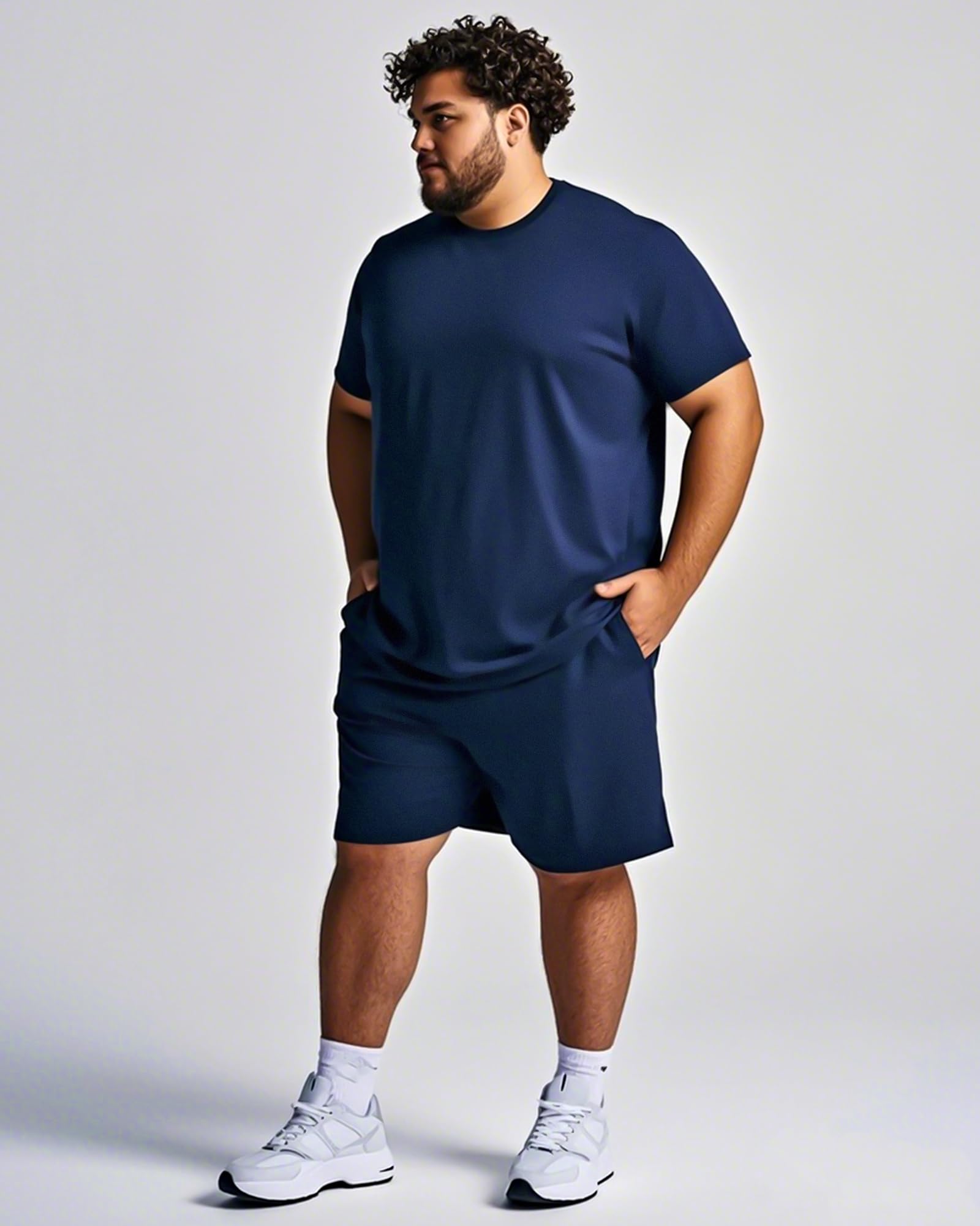 Taiyin 5 Pack Men's Big & Tall Quick Dry Athletic Gym Shorts Black Gray 4XL