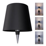 BENCAMAO Wireless Rechargeable Wine Bottle Lamp 3 Color Black