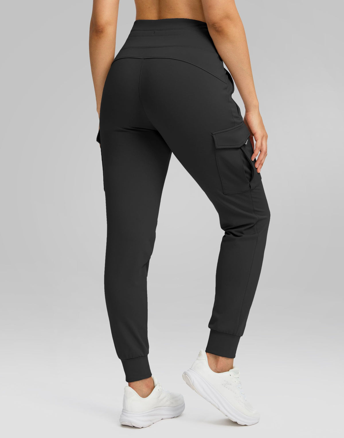 SANTINY Women Fleece Lined Cargo Joggers High Waisted Winter Warm Waterproof
