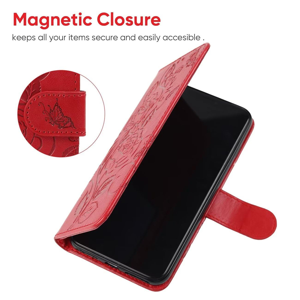 Wallet Folio Case for Google Pixel 5 with Card Slots