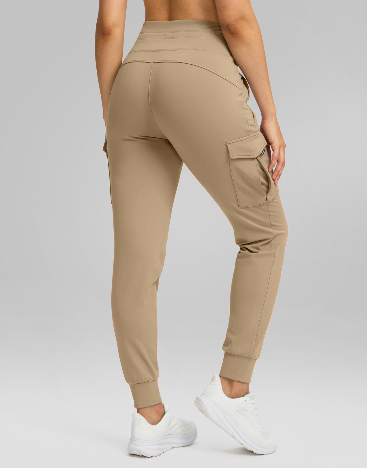 SANTINY Women Fleece Lined Cargo Joggers High Waisted Winter Warm Waterproof