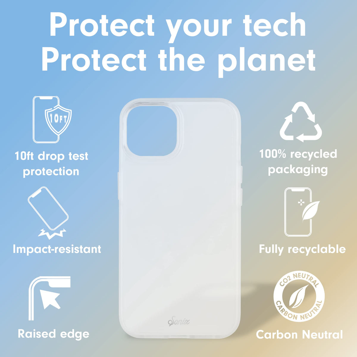 Sonix Clear iPhone 14 Plus Case, 10-Foot Drop-Tested