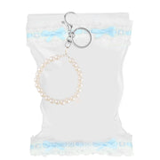 Tinoaly Clear PVC Doll Display Bag, 5.9 x 9.8 in, Pearl Keychain