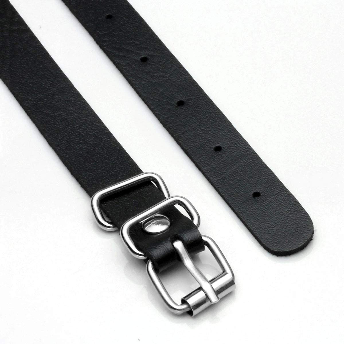 Eigso Waist Slender Belt O-rings Gothic Jeans Steampunk Style PU Leather