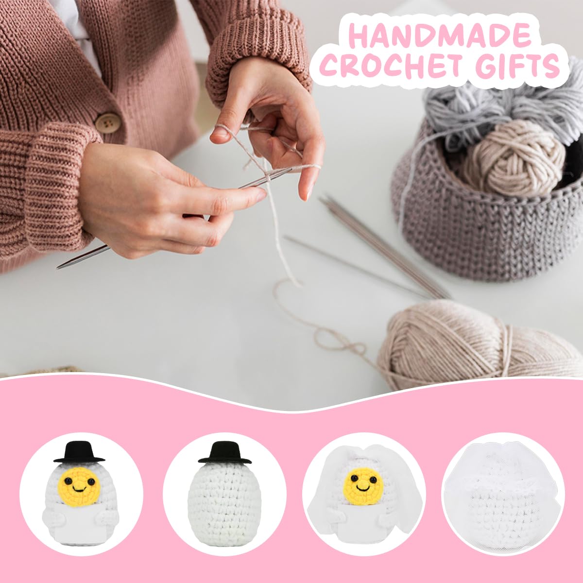 Wedding Gifts for Couples 2025, Bridal Shower Gifts, Engagement Gifts for Newlyweds Bride Groom, Just Married Gifts Ideas, Hubby & Wifey Newly Wed Doll Gifts Set Decor