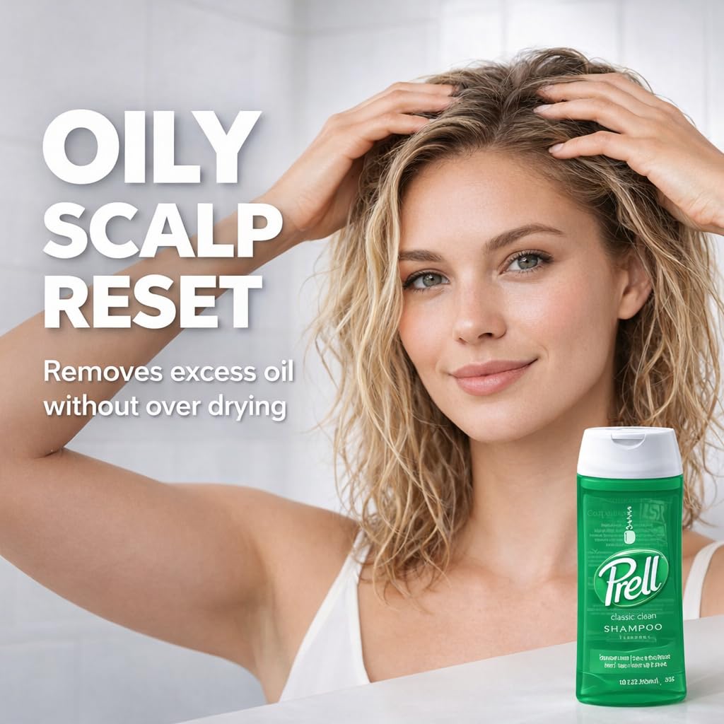 Prell Original Green Shampoo Classic Clean Deep Cleansing 13.5oz 3 Pack