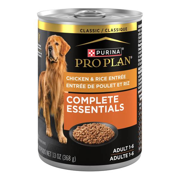 Purina Pro Plan Wet Dog Food Chicken & Rice 13oz Cans 12 Pack