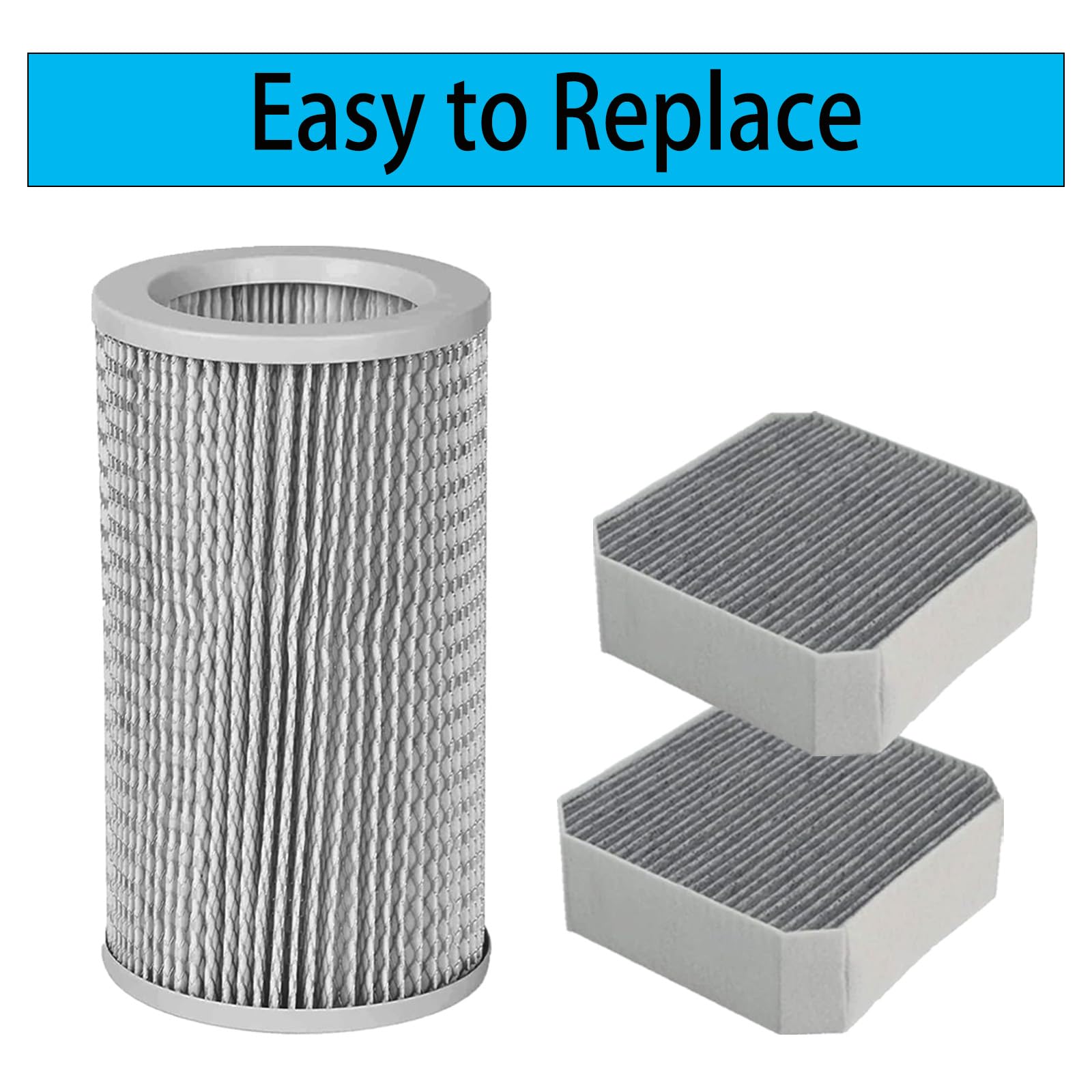 ZYBULSHJT 1+2 Replacement Filter Kit for Molekule Air Purifier PECO & Pre-Filter