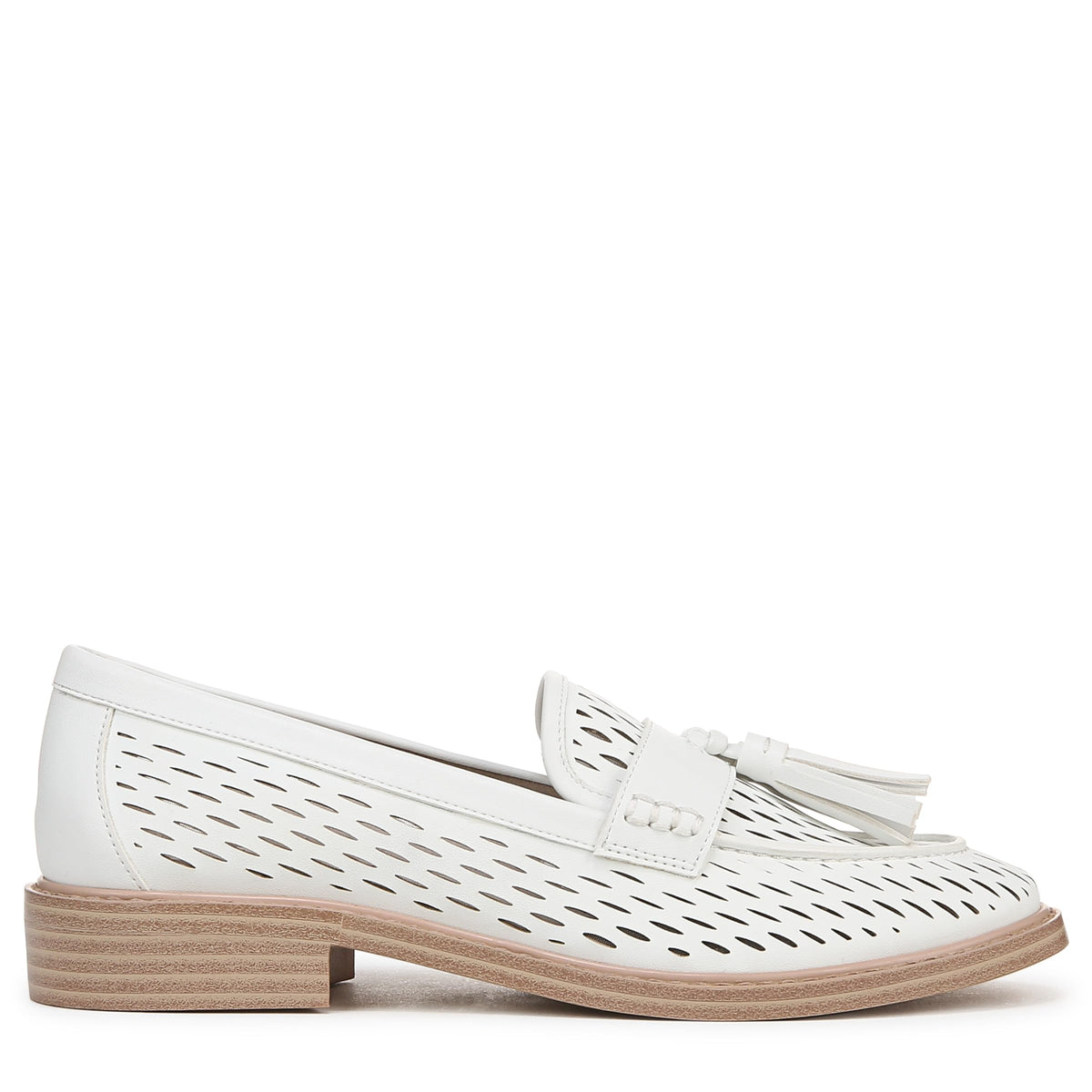 Franco Sarto Womens Carolyn Low Loafer White Cage 8.5 W