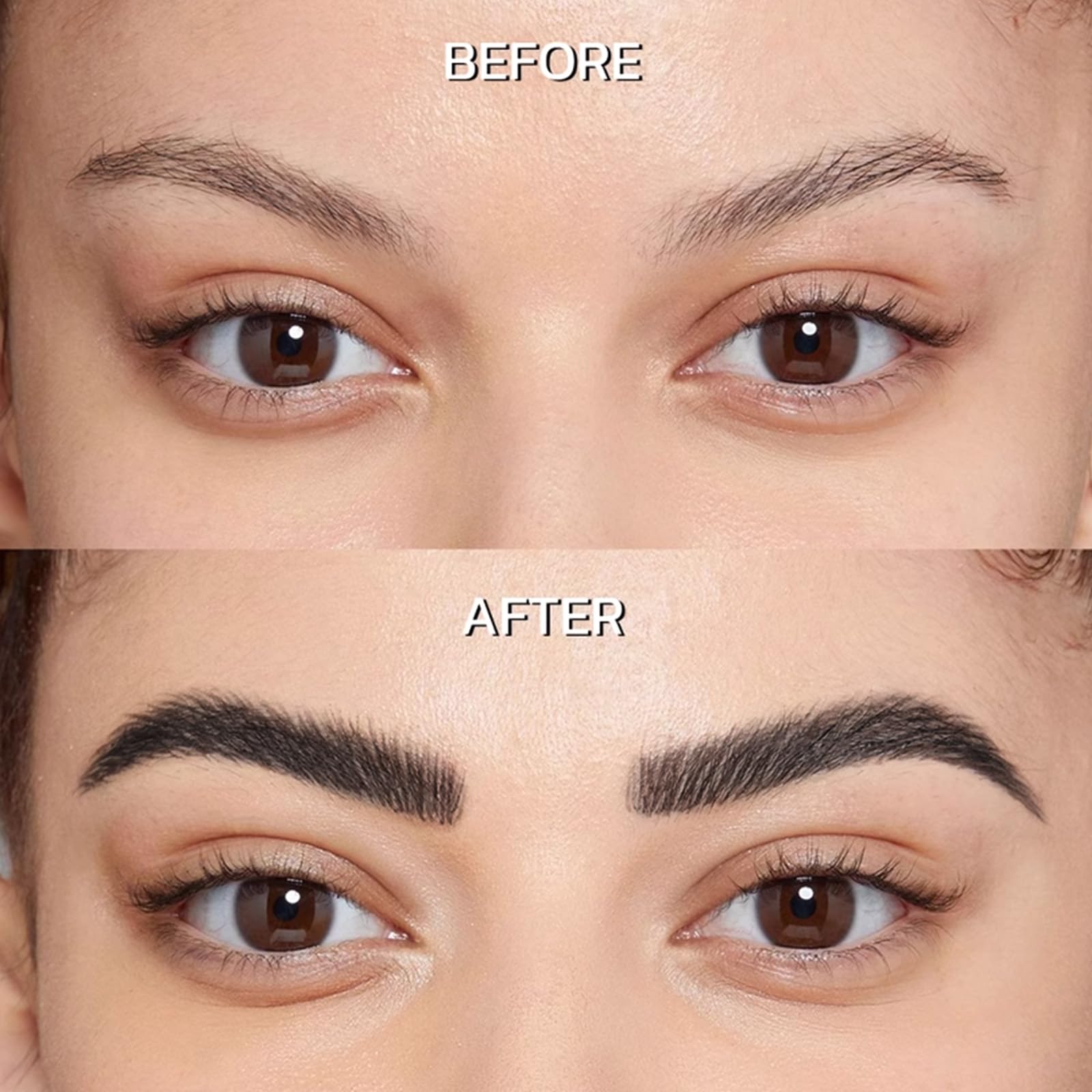 Hegafoo Brow-Fection Microblading Eyebrow Pen Waterproof Liquid 0.02oz Black 03