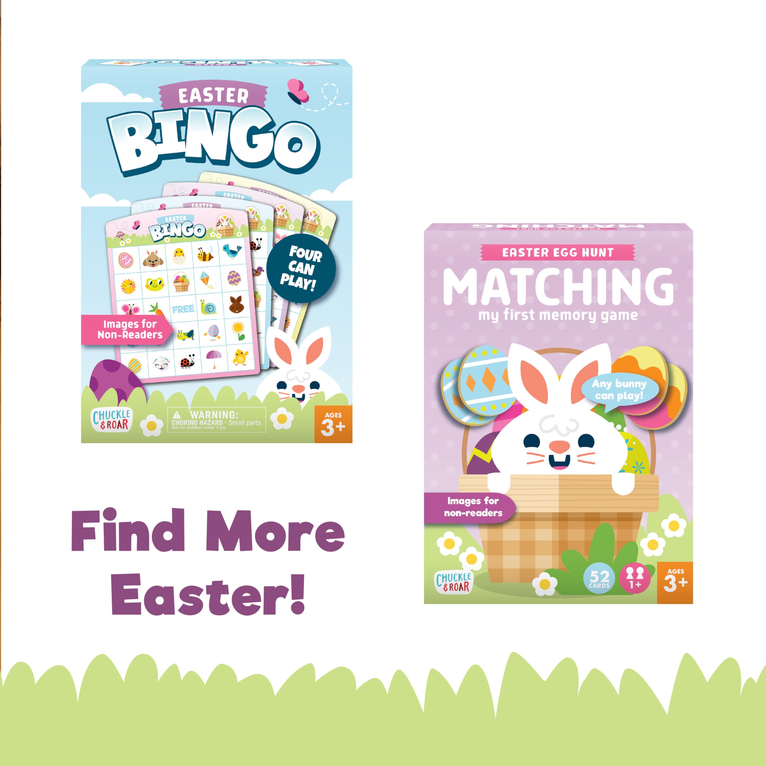 Chuckle & Roar Easter Bingo Family Game Spring Theme Ages 3+