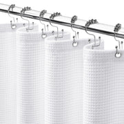 YellyHommy 72 x 72 in Waffle Weave Shower Curtain