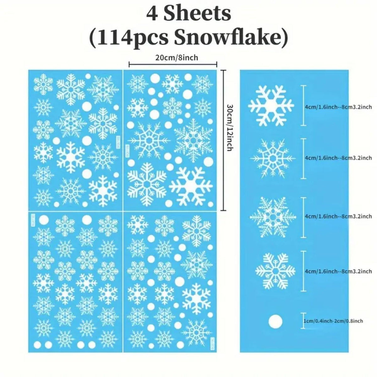 QUNITKAST Christmas Window Clings - Snowman, Santa, Reindeer, Xmas Stickers