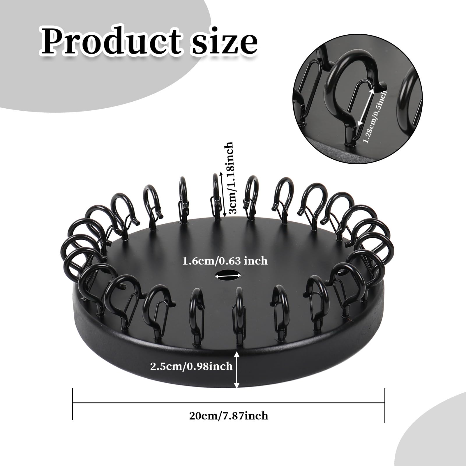 Tryly Christmas Tree Flag Pole Mega Topper Light Hook Kit Large Black