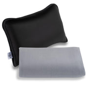 Elvasa Travel Blanket and Pillow Set Compact Lightweight Fleece Black Small