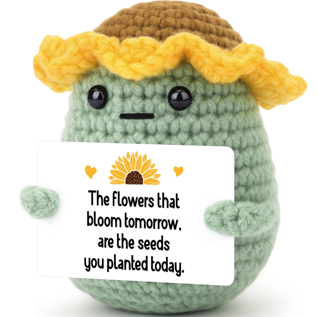 Agantree art Emotional Crochet Inspirational Valentine's Day Gifts for Women Men Her Him Gift, Birthday Cheer Up Graduation Positive Gifts