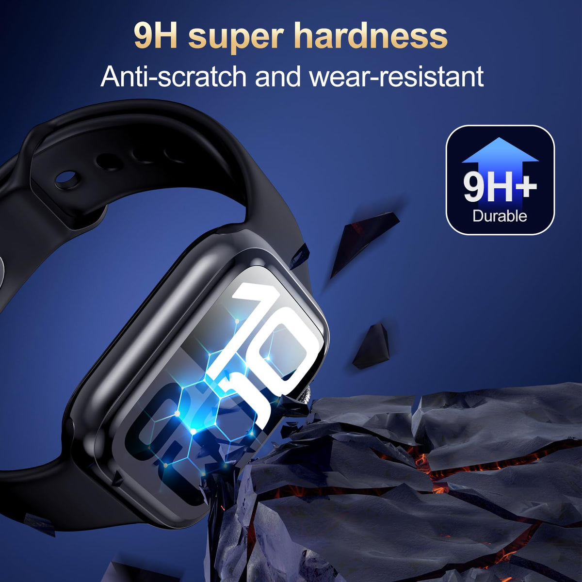 X-it for Apple Watch Series 7/8/9 45MM Screen Protector [Automatic Align Tech] Self-Healing,Flexible HD Transparent,Anti-Scratch,Bubble Free,Waterproof,Touch Sensitive [Non-Glass] 2 Packs