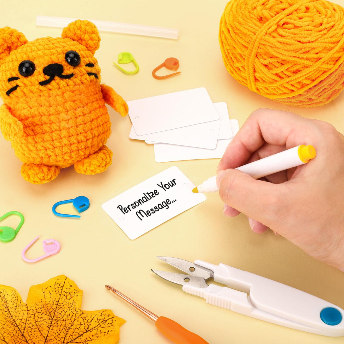 Agantree Art Positive Crochet Cat Beginner Kit