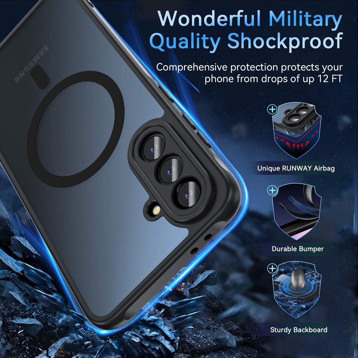 Fin2feel Magnetic Phone Case for Samsung Galaxy A36