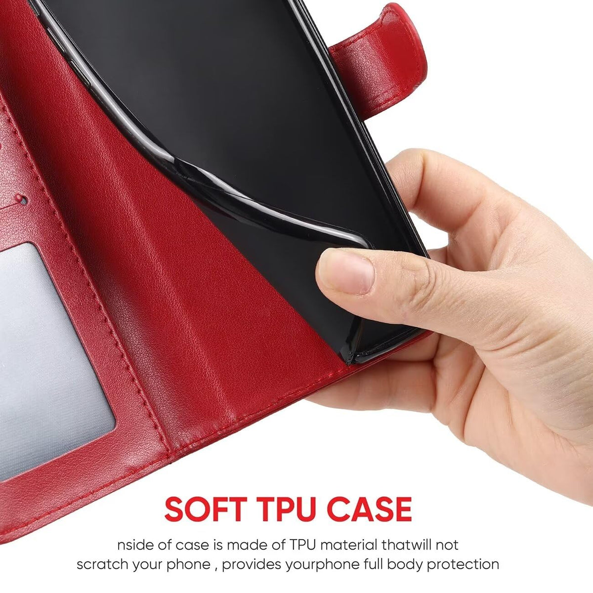Wallet Folio Case for Google Pixel 5 with Card Slots