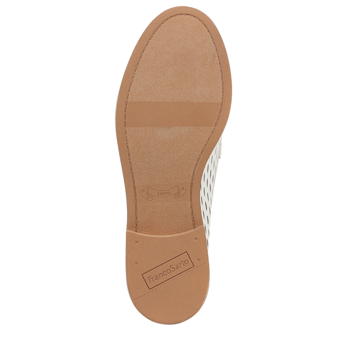 Franco Sarto Womens Carolyn Low Loafer White Cage 8.5 W