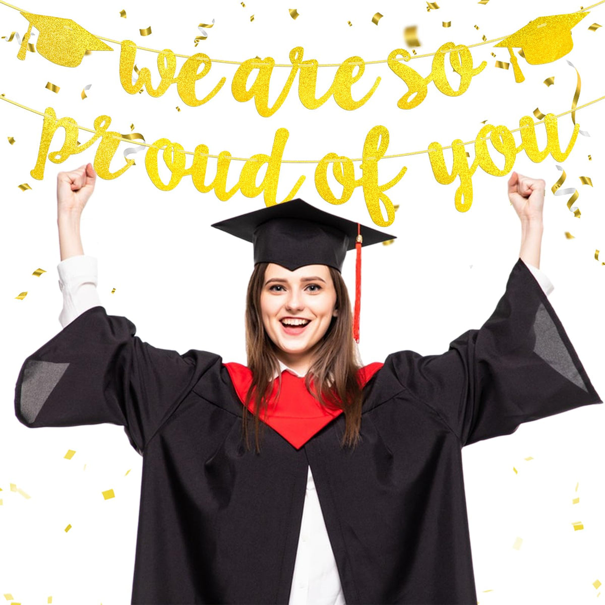 Graduation Banner Set, “We Are So Proud of You”