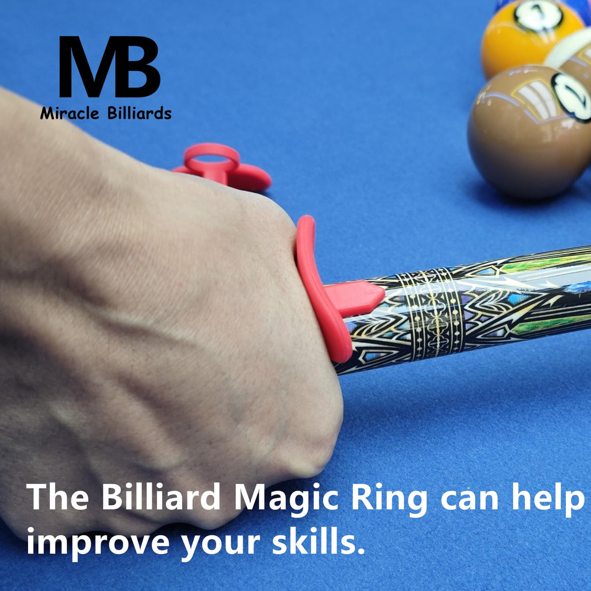 Miracle Billiards Silicone Billiard Magic Ring Cue Training Aid