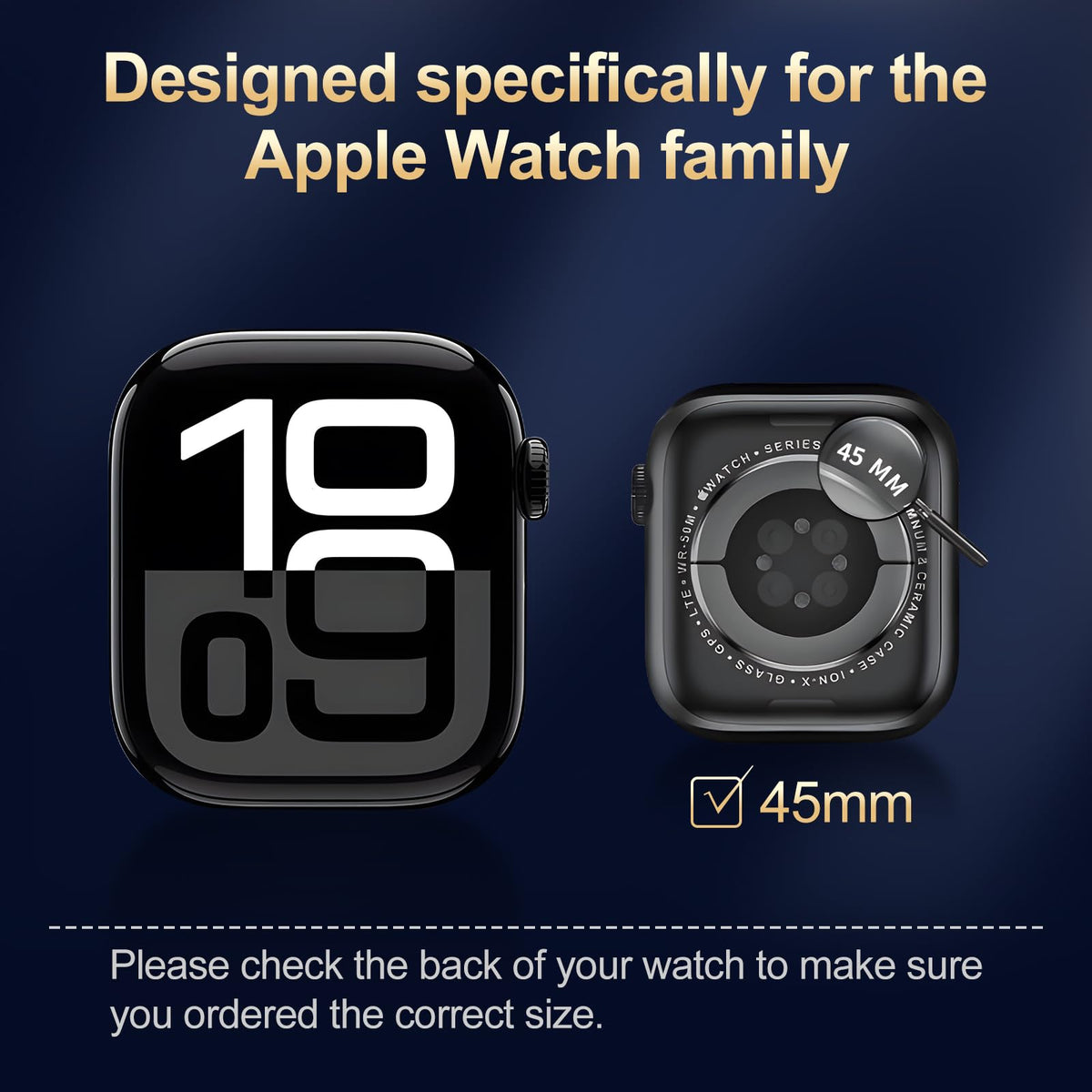 X-it for Apple Watch Series 7/8/9 45MM Screen Protector [Automatic Align Tech] Self-Healing,Flexible HD Transparent,Anti-Scratch,Bubble Free,Waterproof,Touch Sensitive [Non-Glass] 2 Packs