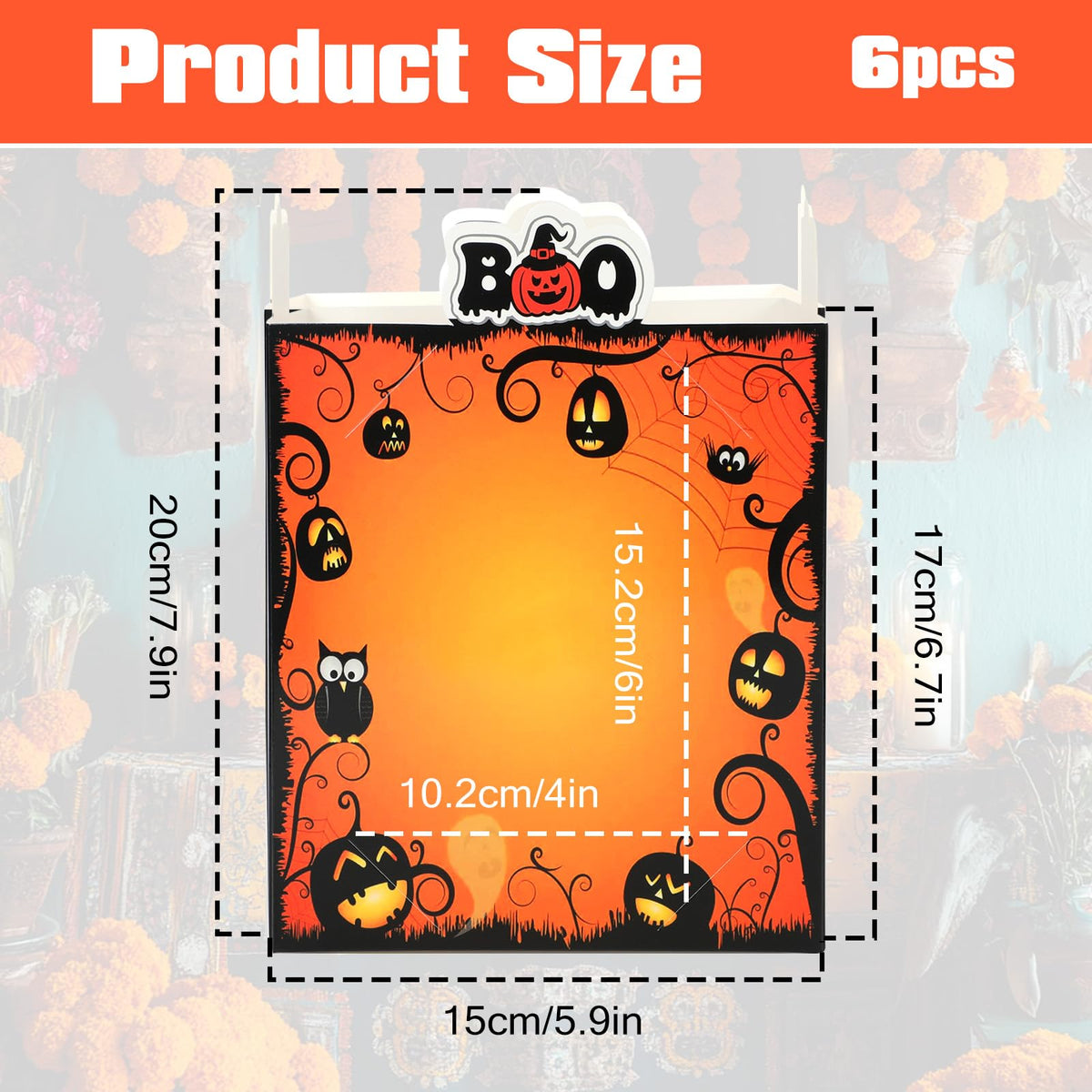 Kuabiz 6-Piece Halloween Photo Booth Decorations