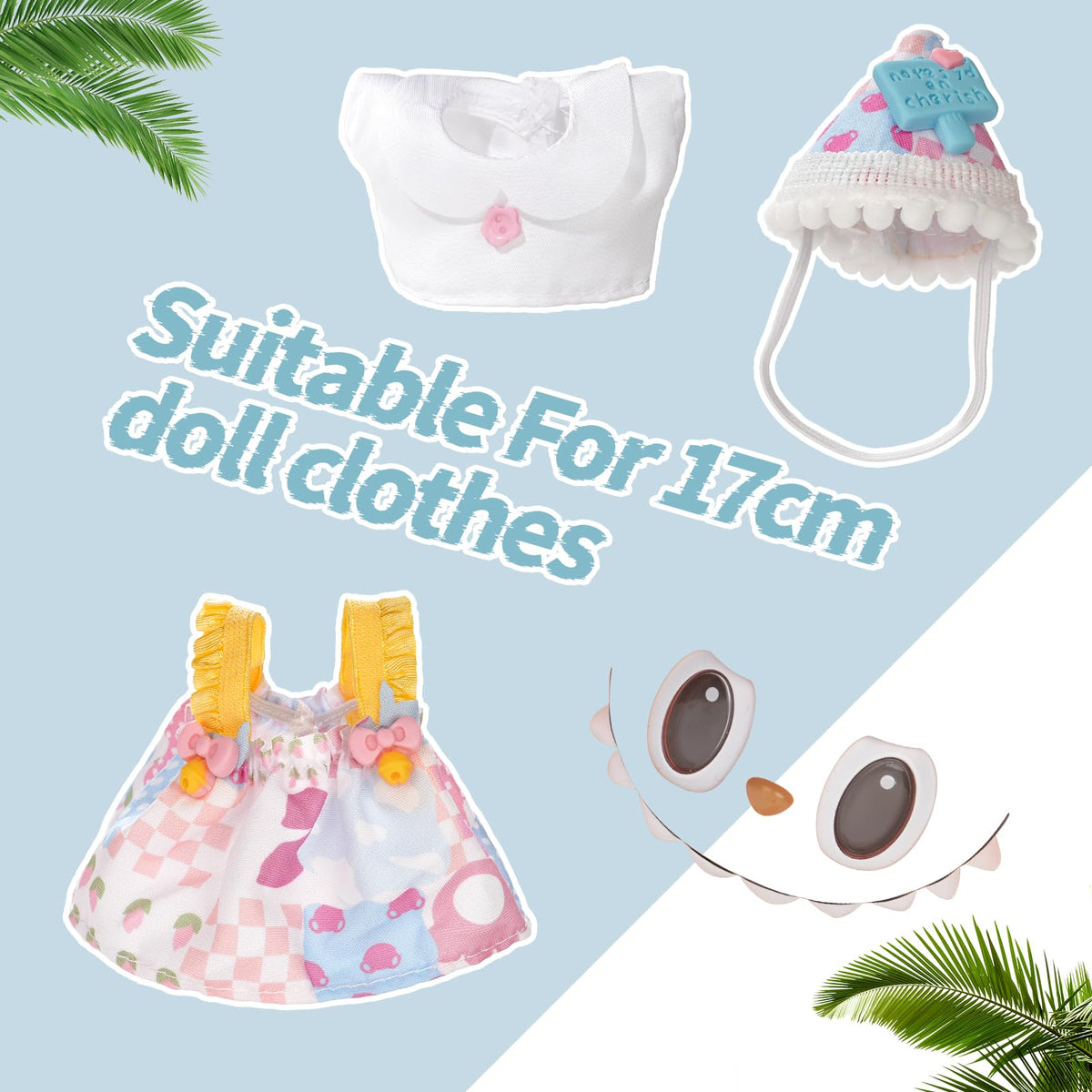 Cute Clothes for Doll Design Outfit Blind Mystery Box Accessories Mini La Boo-Boo Blah Bu Bu BuLafufu Ropa Plush Stuff Hat Dress Overalls Pajamas Hoodie