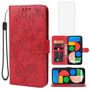 Wallet Folio Case for Google Pixel 5 with Card Slots