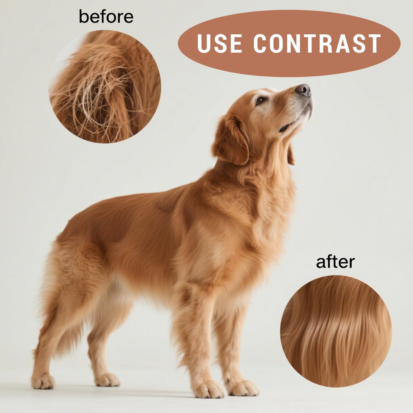 Framad Dematting Brush 2-in-1 Stainless Steel Dog Cat Comb Grooming Tool