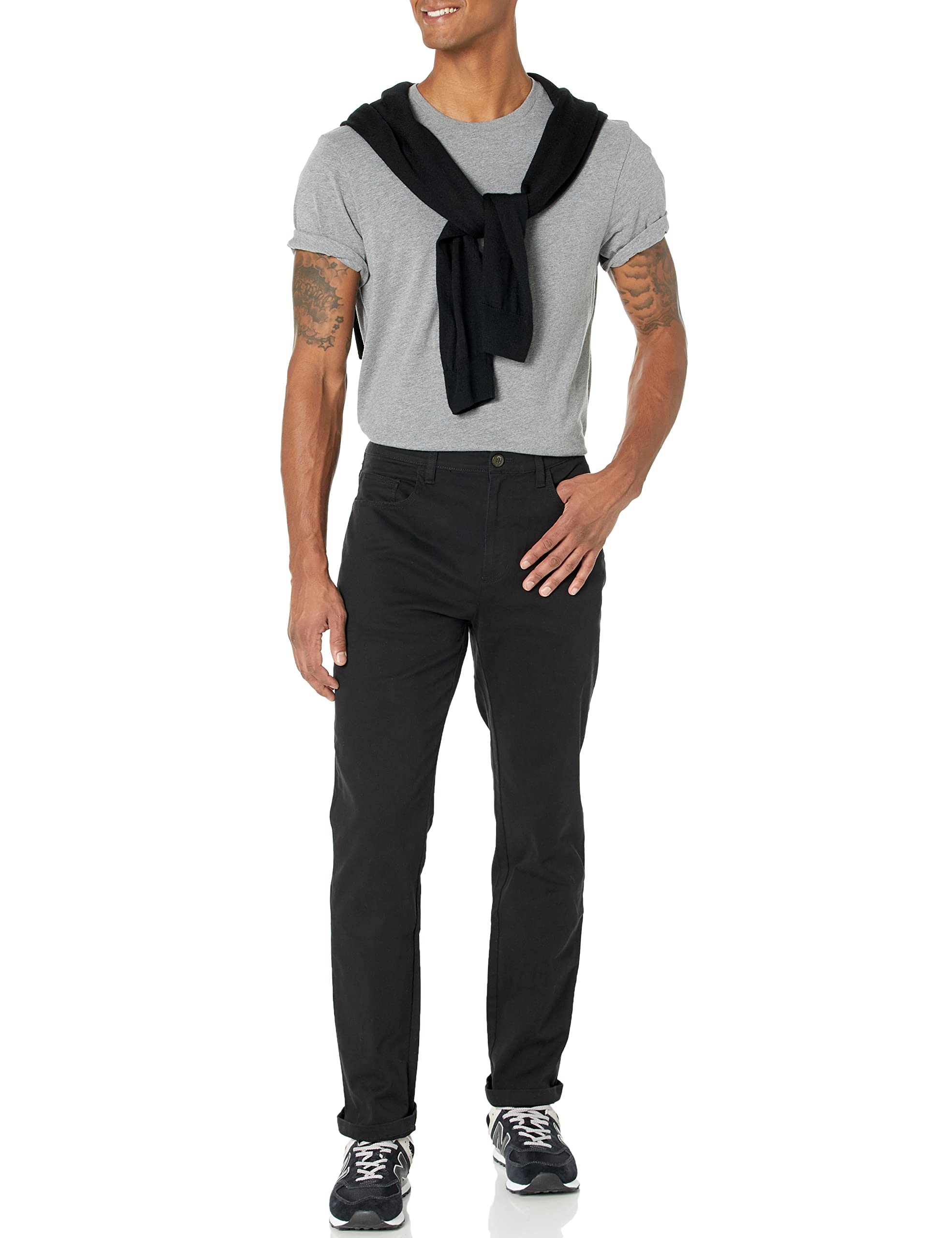 Amazon Essentials Men's Athletic Fit Chinos Work Pants Black Size 31x28