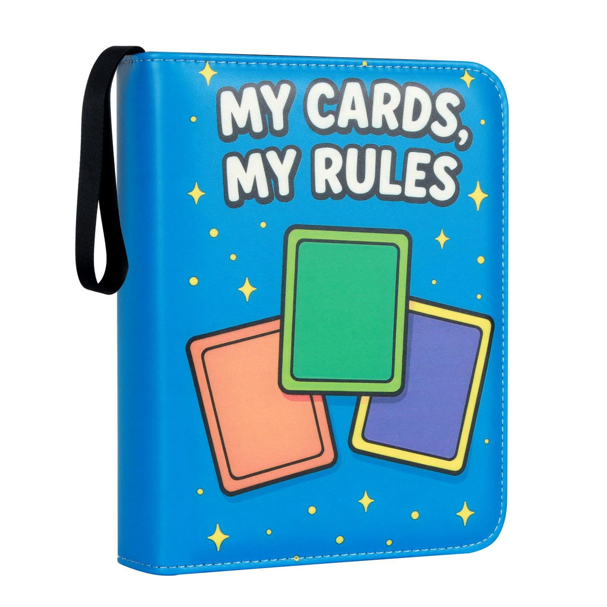 Famard 4 Pocket Carrying Case Binder for Standard Trading Card, Holds Up to 400 Cards with 50 Premium Sleeves Compatible with MTG, TCG and Sports Cards