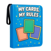Famard 4 Pocket Carrying Case Binder for Standard Trading Card, Holds Up to 400 Cards with 50 Premium Sleeves Compatible with MTG, TCG and Sports Cards
