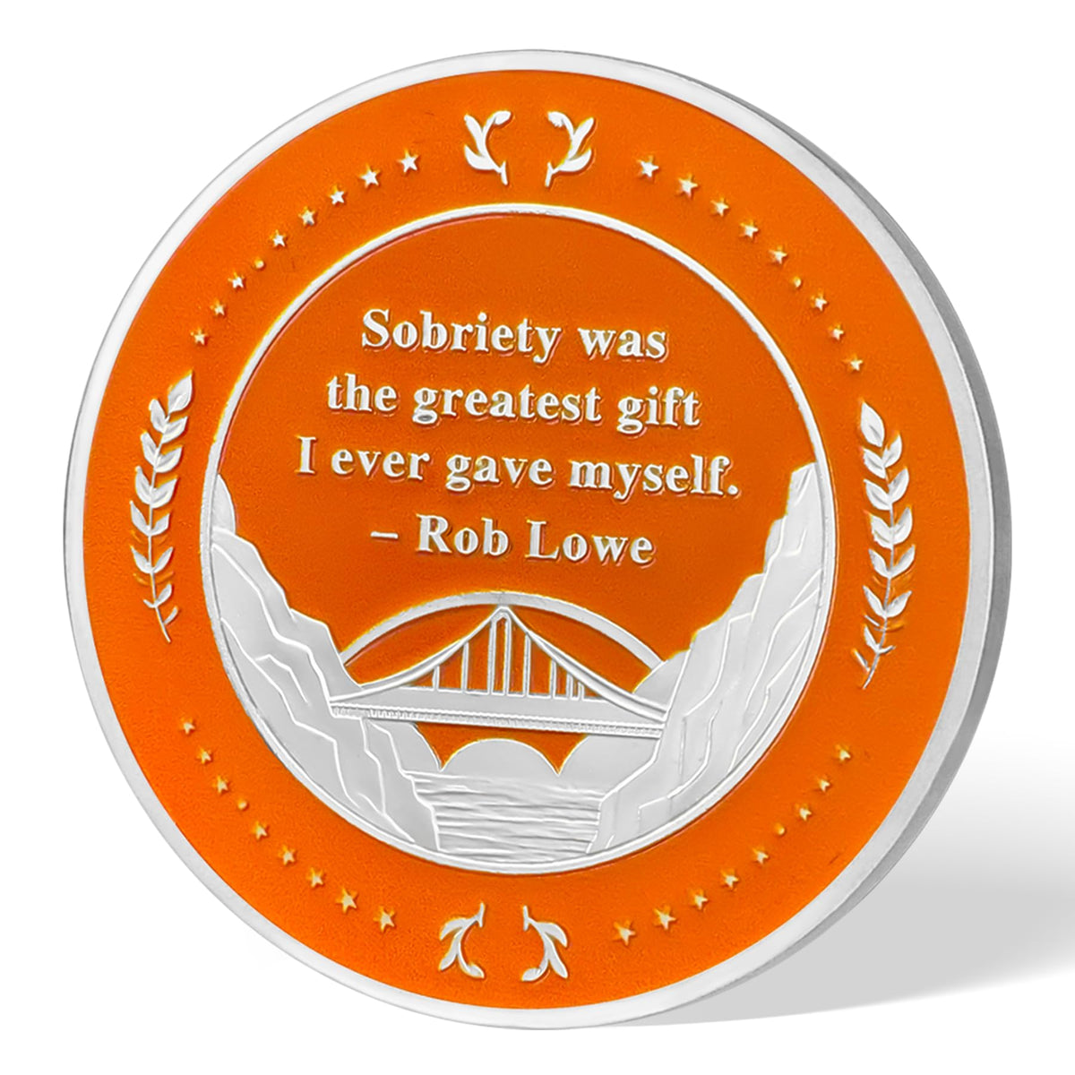 9 Year Sobriety Coin Gifts | Embrace The Sun AA Chip Medallion with Inspirational Quote | Narcotics Alcoholics Anonymous Anniversary Sobriety Gifts for Men Women in Recovery