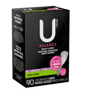 U by Kotex Balance Daily Wrapped Panty Liners Light Absorbency Long 90ct