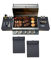 OURCABECUE Silicone Griddle Tools Mat Blackstone Gray 2PCS BBQ Utensils Holder