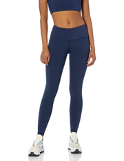 Amazon Essentials Women's Mid Rise Full Length Fitness Legging Navy Size S