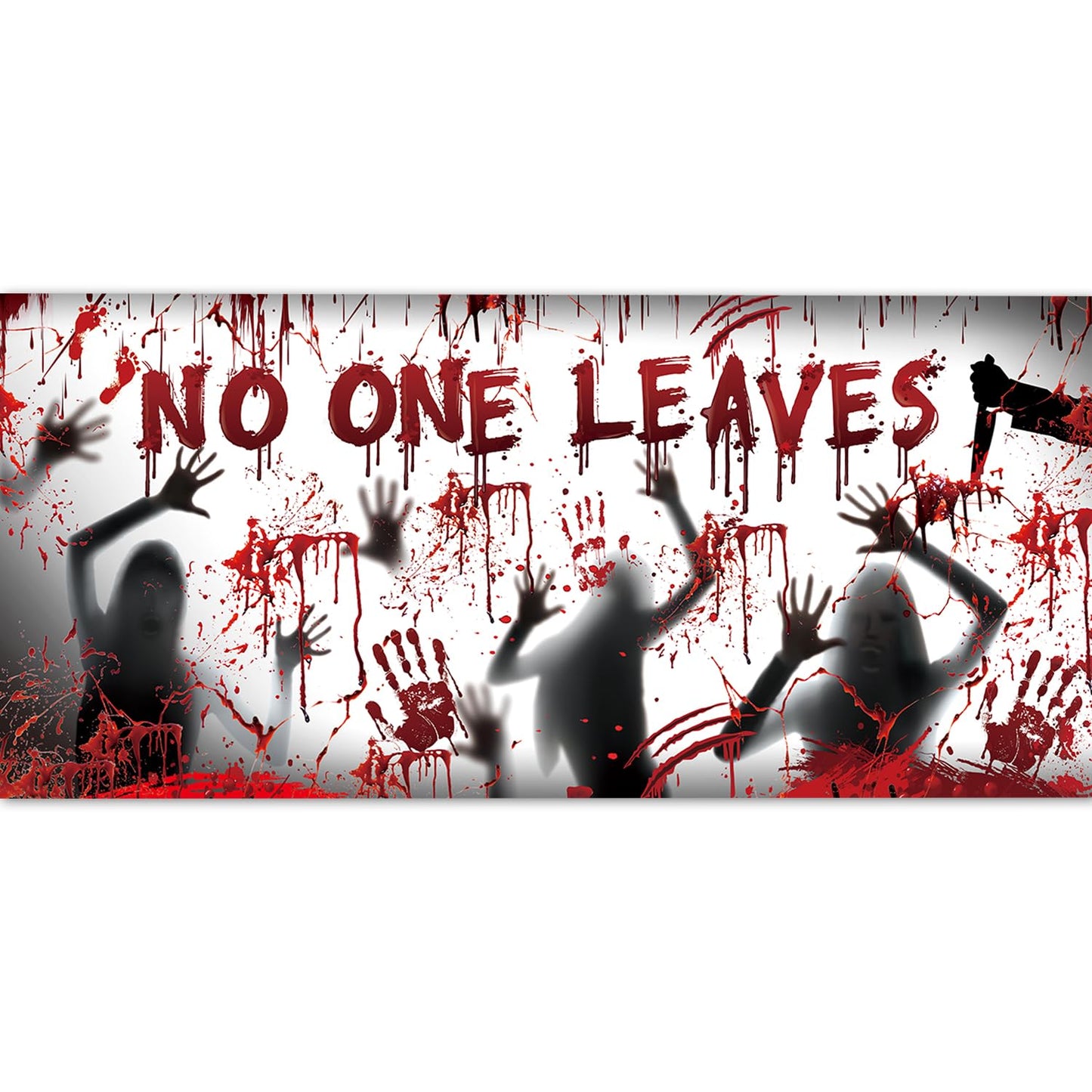 Halloween Party Decorations Scary Garage Door Cover 7x16 Ft